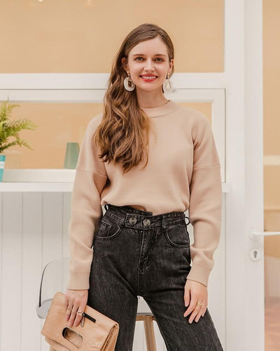 Women's Sweaters Plaid Knit Jumper - My Store