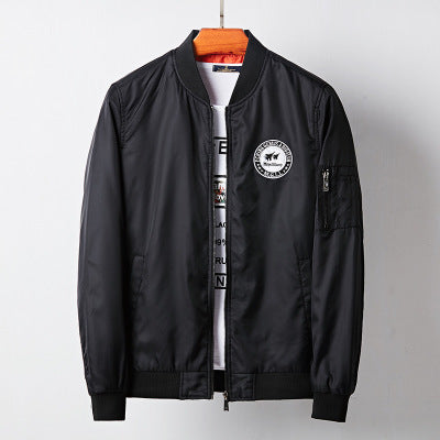 Nylon baseball uniform casual bomber jacket - My Store