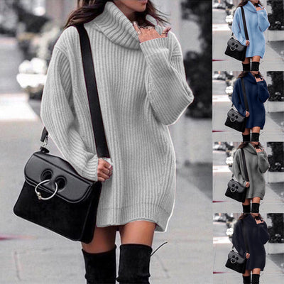 Fashionable Knitted Dress Sweaters Women's Clothing - My Store