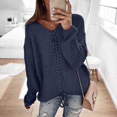 Loose knit tops for women's sweaters - My Store