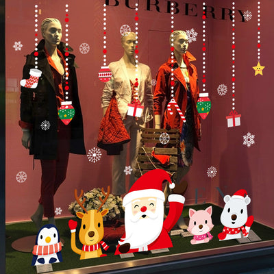 Christmas Window Glass Stickers Decorations - My Store