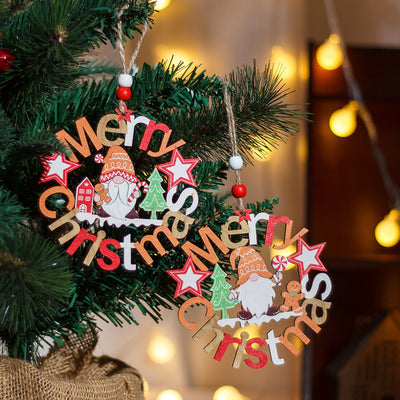 New Christmas Decorations Wooden Pendant - My Store