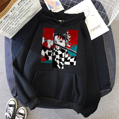 Anime Print Men's And Women's Hoodies Harajuku Street Fashion Hooded Sweatshirt - My Store